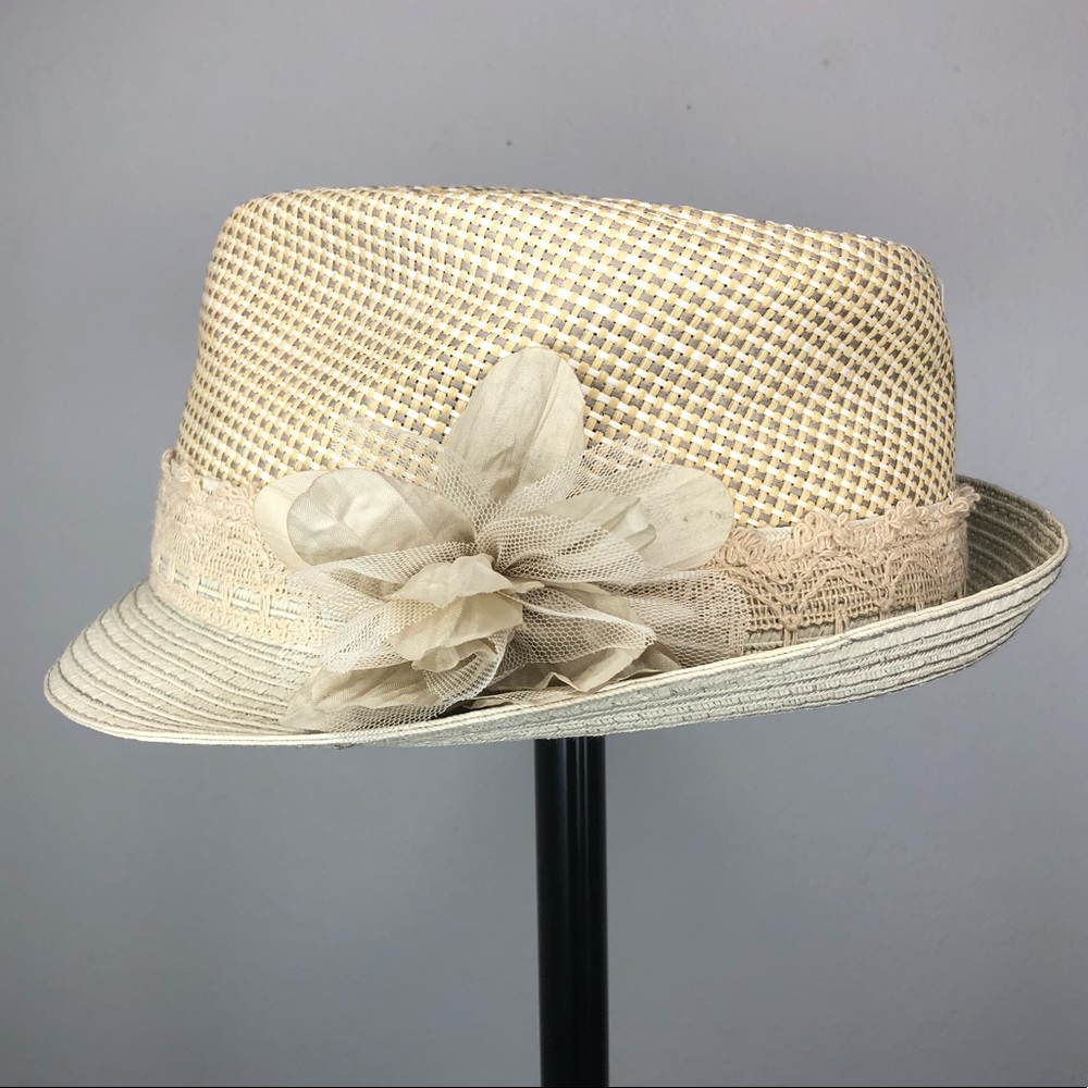 Fedora Hat with Flower Decoration
